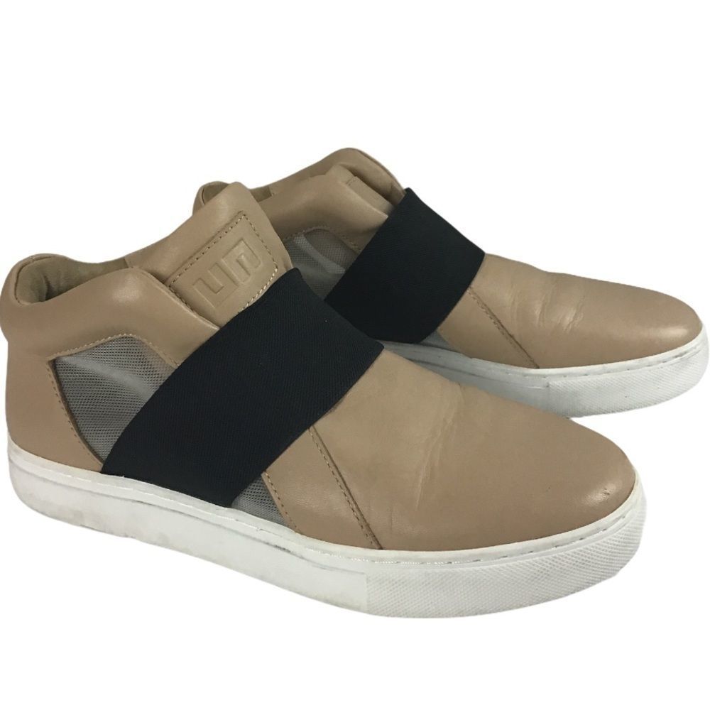United Nude Beige Slip-On Sneakers with Black Elastic Band - Picture 2 of 11